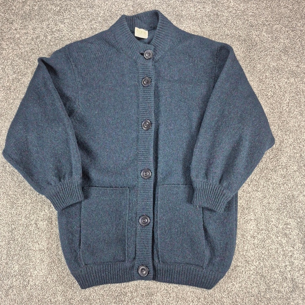 Vintage Barrie Shetland Sweater Mens Medium 100% Wool Cardigan Made in Scotland